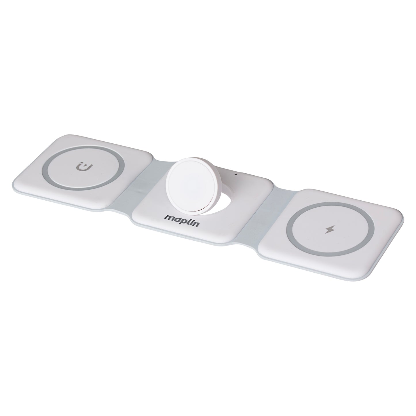 Maplin 3-in-1 Magnetic Wireless Charging Mat for Phone / Earbuds / Watch