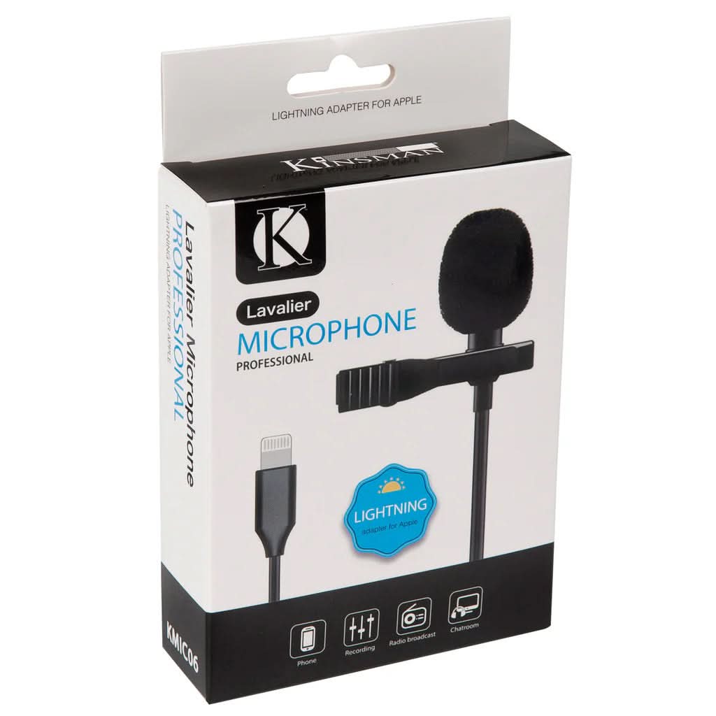 Kinsman Clip-On Lightning Lavalier Microphone