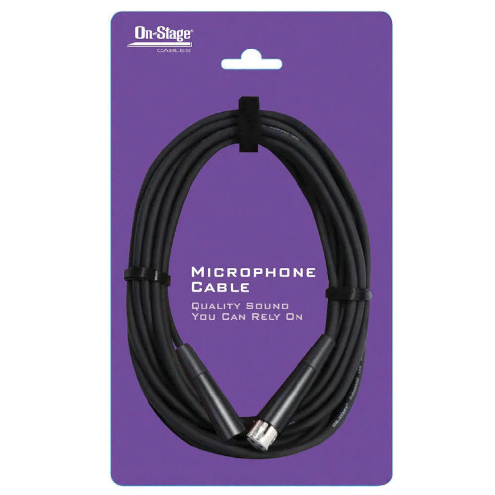 On-Stage XLR to XLR Microphone Cable - Black, 6m - maplin.co.uk