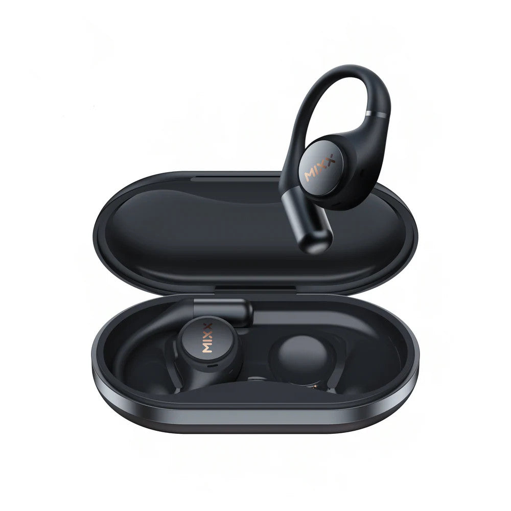 Mixx Streambuds AirFlow Open Ear TWS Sports Earphones - Black