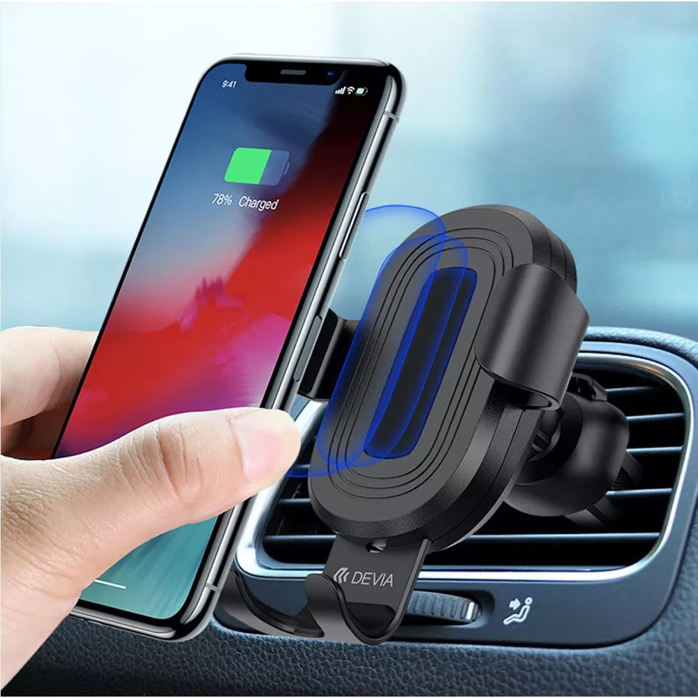 Devia 10W Wireless Charging Gravity Sensor Air Vent Car Holder