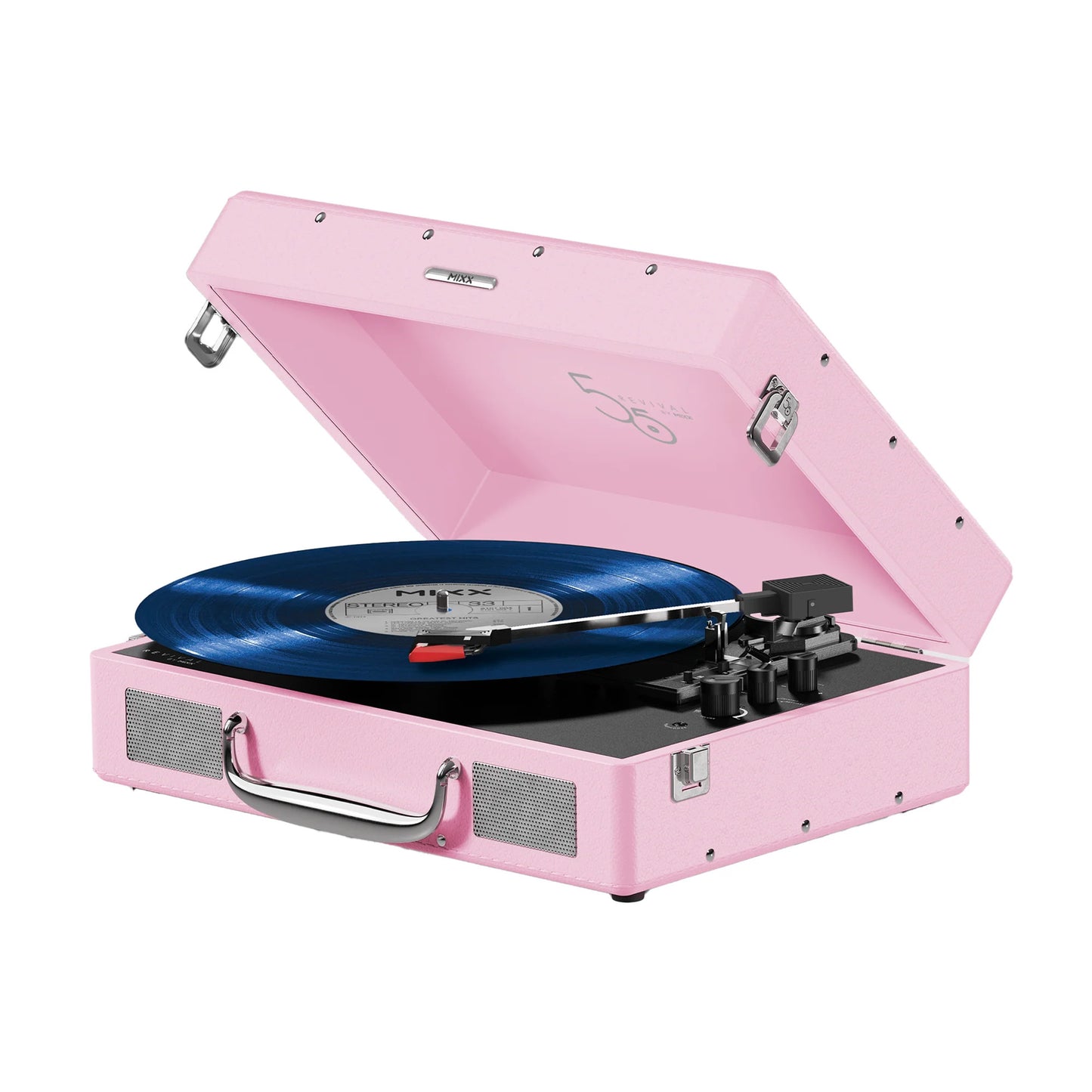Mixx Revival 55 Stereo Vinyl Record Deck Pink