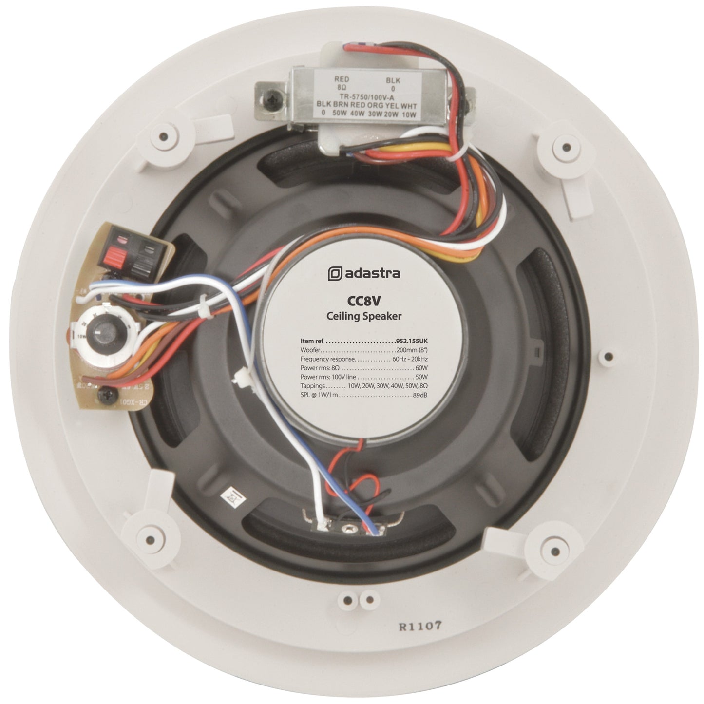 Adastra CC Series 2 Way 100V 8" Ceiling Speaker - Pack of 2