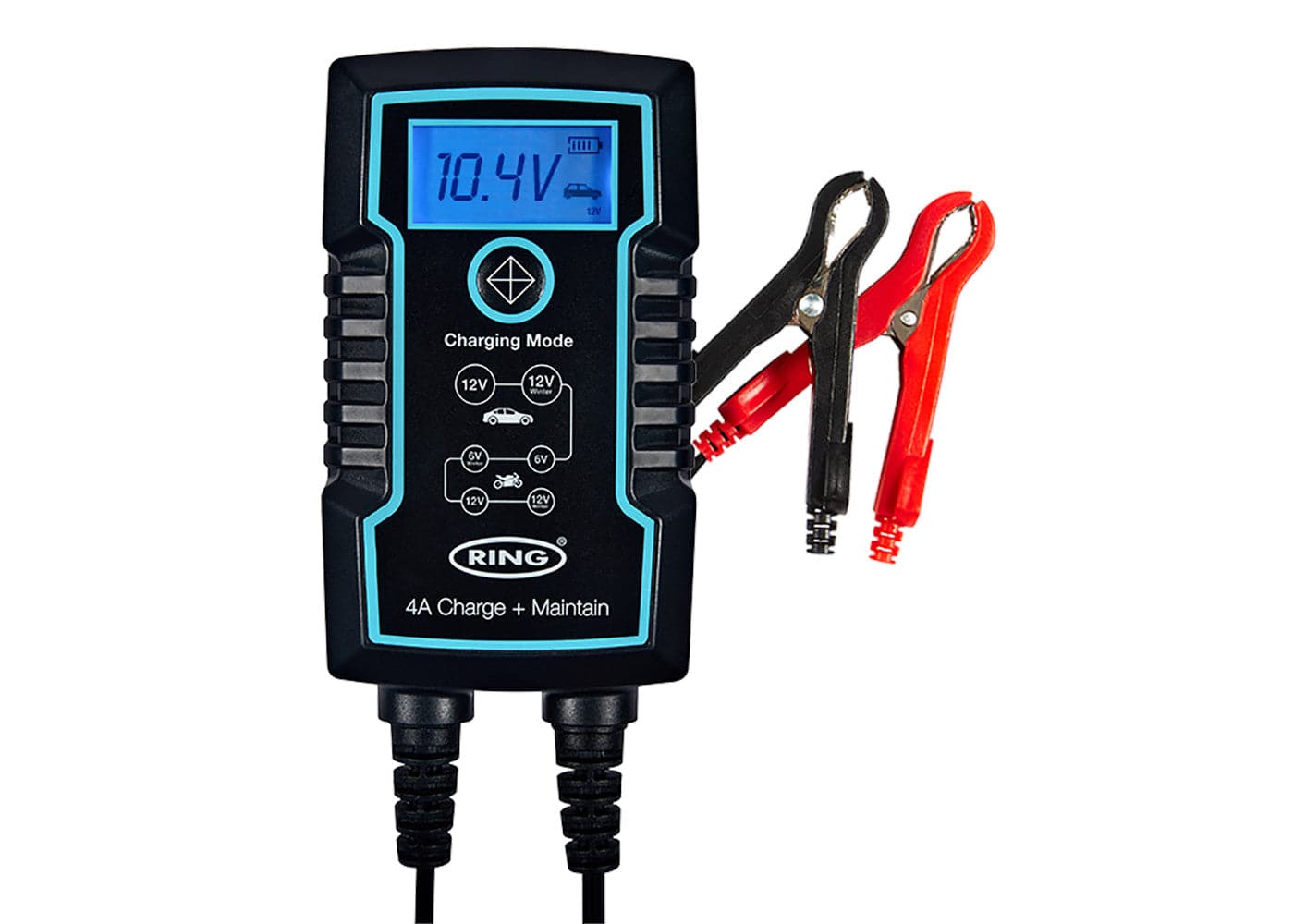Ring Automotive 4A Smart Charger Battery Maintainer