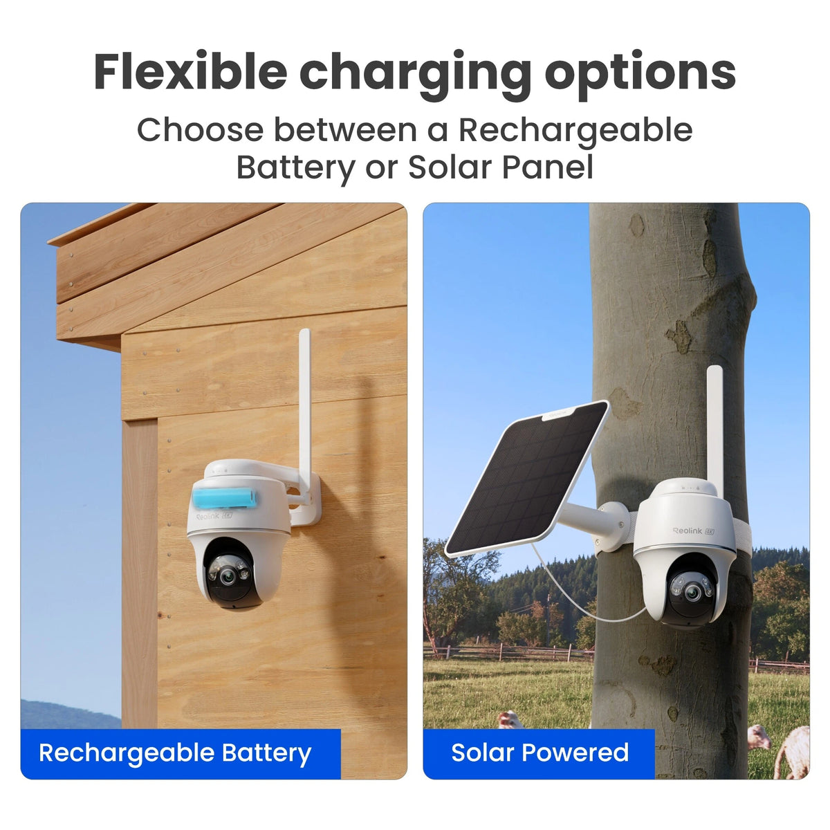 Reolink Go Series 4K PT Auto Track Battery 4G Outdoor Camera with Solar Panel