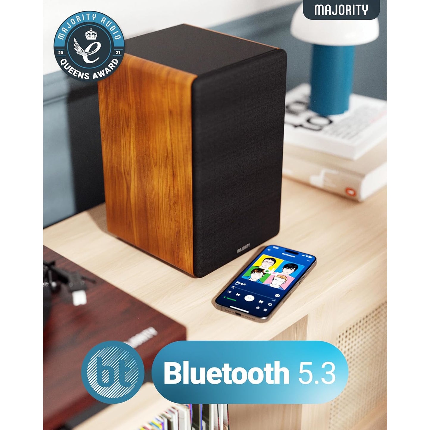 Majority D100 Bookshelf Speakers