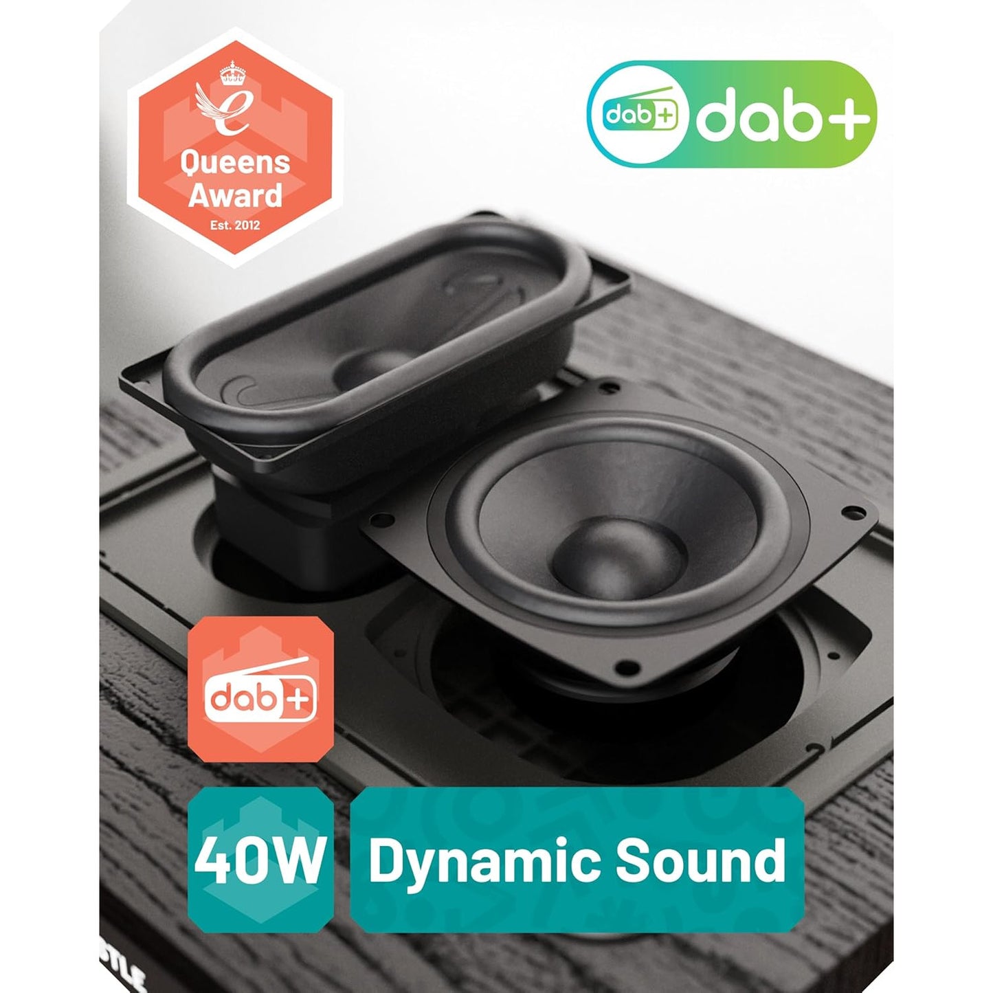Oakcastle DAB400 DAB & FM Radio Music System