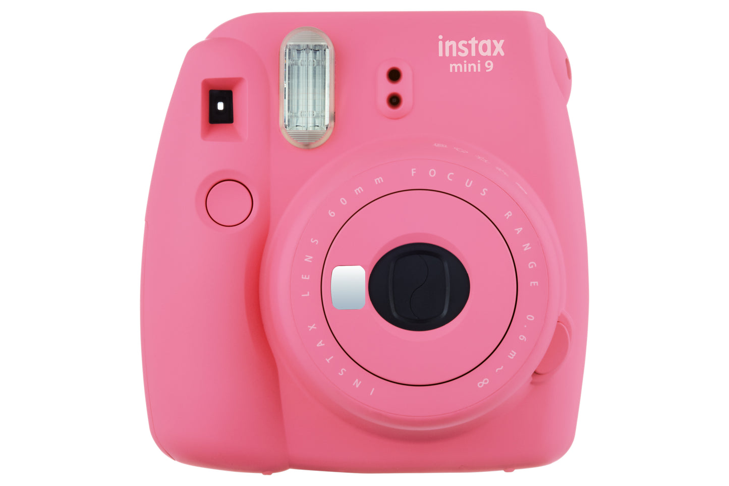 Fujifilm Instax Mini 9 Instant Camera - Flamingo Pink Camera + 10 Shot Rainbow Pack