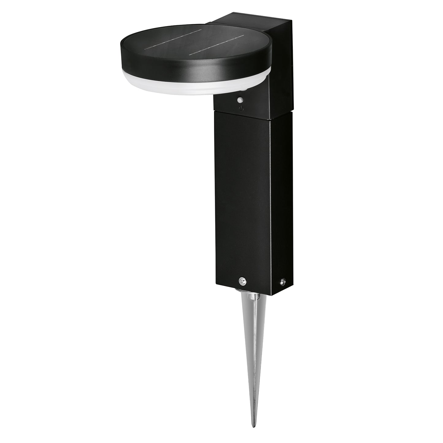 4lite Antheia Solar IP54 Die-Cast Aluminium LED Outdoor Step Light with Built in PIR Motion Sensor Single