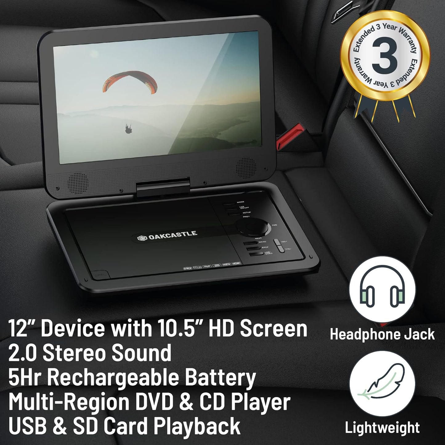Oakcastle DVD120 Portable DVD Player