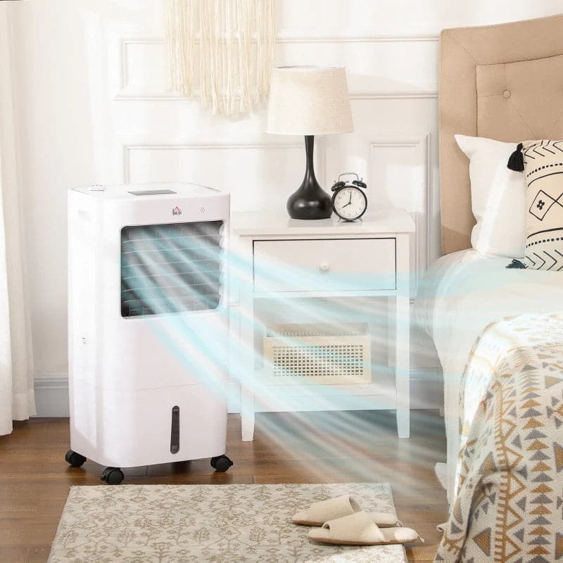 Maplin Plus 3-in-1 15L Oscillating Portable Fan, Humidifier & Air Conditioner - White