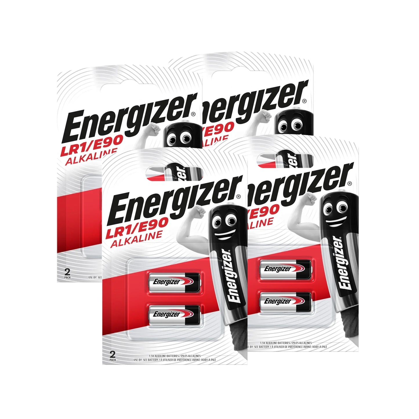 Energizer LR1/E90 Alkaline Batteries - Pack of 8