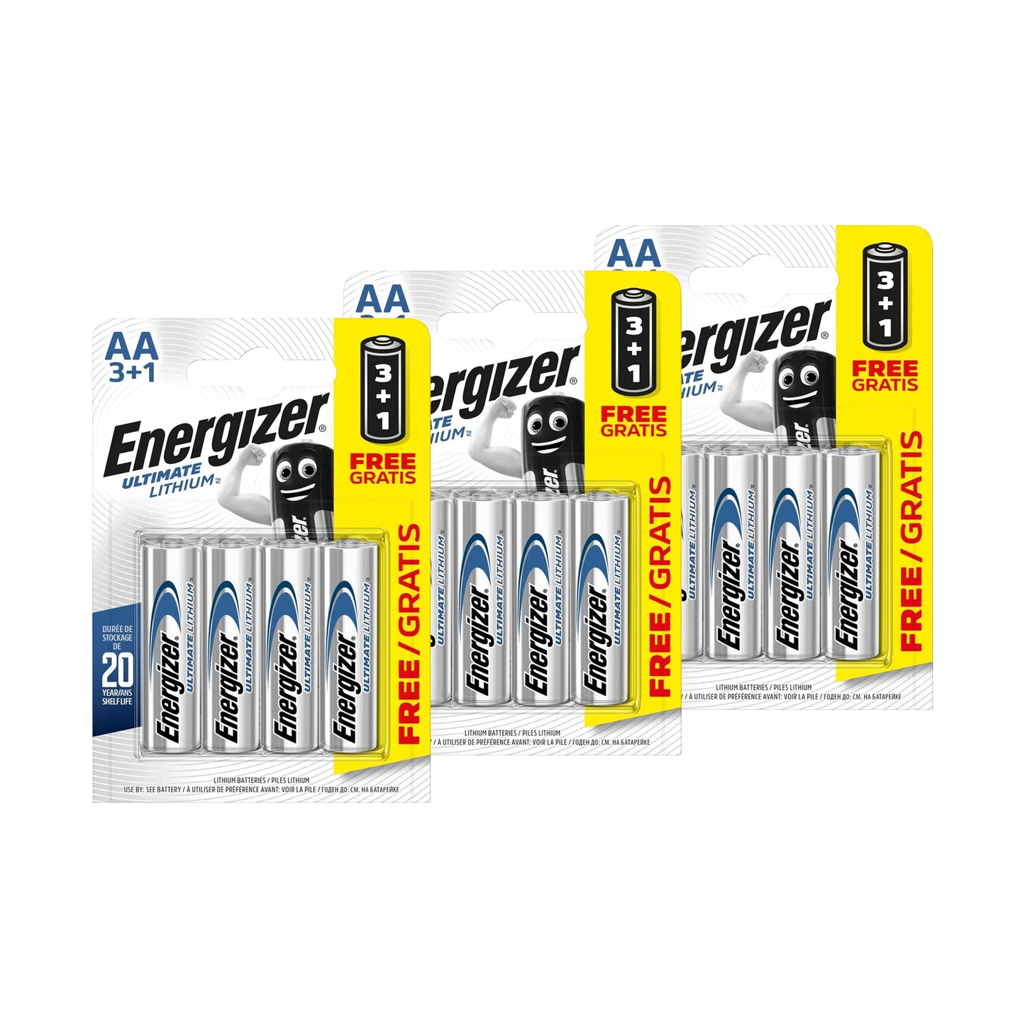 Energizer Ultimate AA Lithium Batteries - Pack of 12