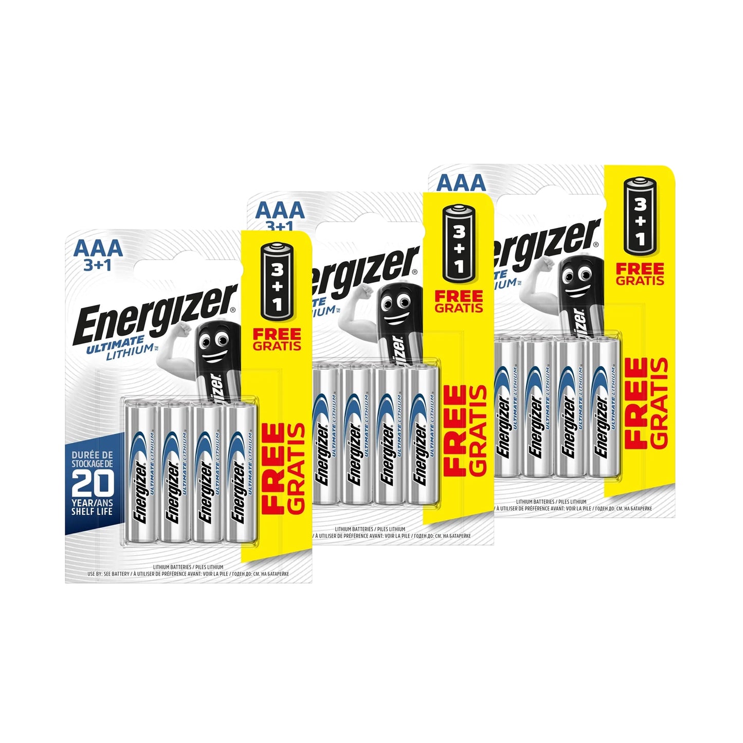 Energizer Ultimate AAA Lithium Batteries - Pack of 12