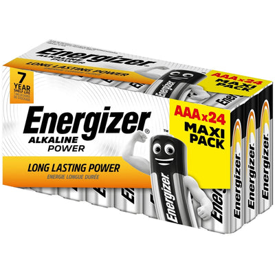 Energizer Power AAA Alkaline Batteries - Pack of 24