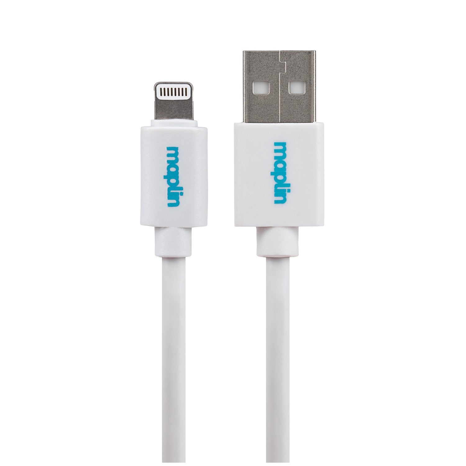 Maplin Premium Apple MFI Certified Tangle-Free Lightning to USB-A 2.0 Cable - White, 1.5m - maplin.co.uk