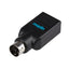 Maplin Premium PS/2 Male to USB-A 2.0 Female Adapter - Black - maplin.co.uk