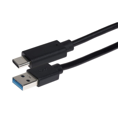 Maplin PRO USB-C to USB-A 3.1 5Gbps Super Speed Data Transfer & Charging Cable - Black, 1m - maplin.co.uk