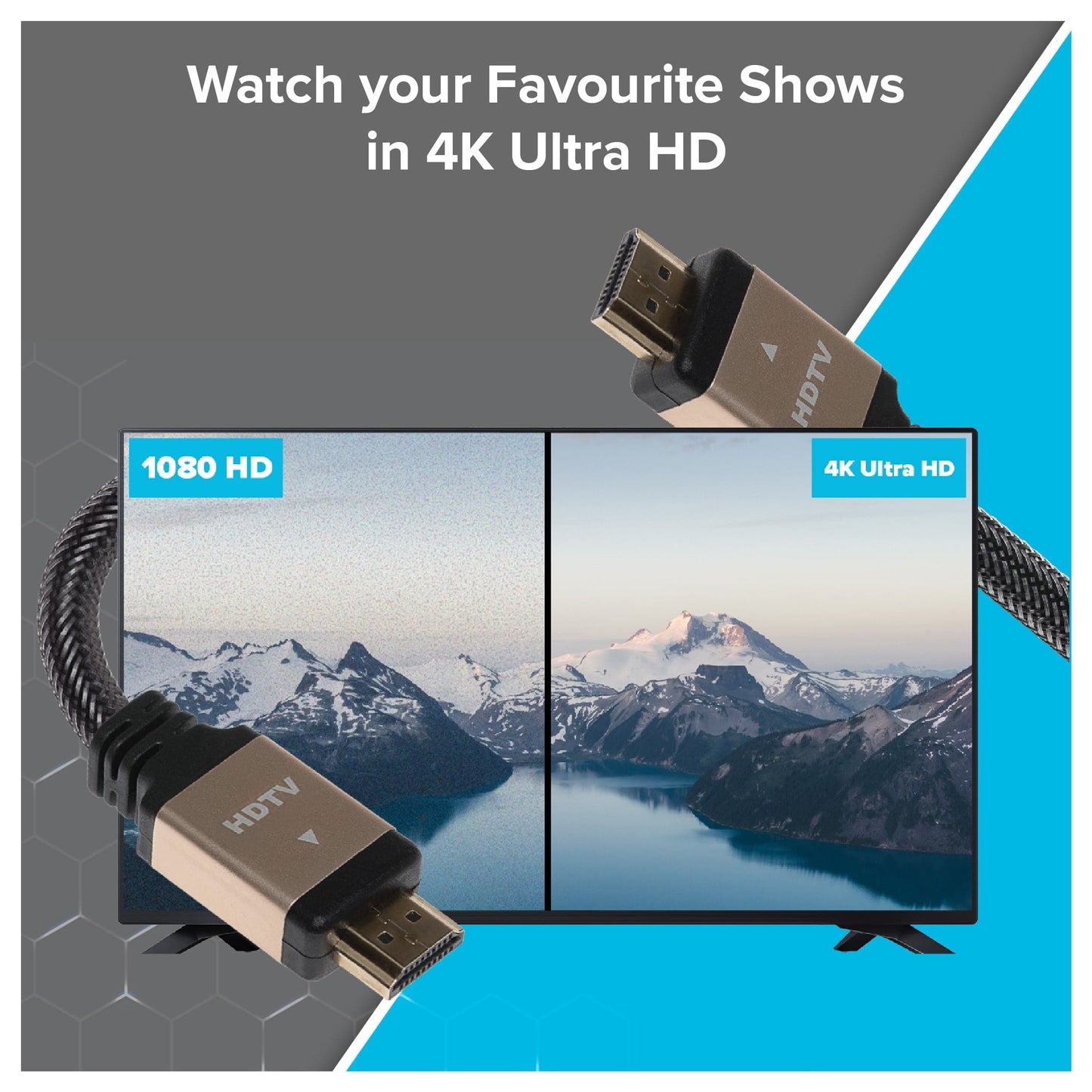 Maplin HDMI to HDMI 4K Ultra HD Cable with Gold Connectors - Black, 15m - maplin.co.uk