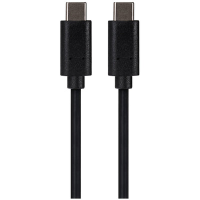 Maplin USB-C to USB-C 3.2 Gen2 100W 10Gbps Super Speed Cable - Black, 1m