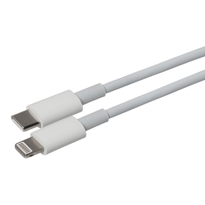 Maplin Lightning to USB-C 20W High Speed Cable - White, 3m - maplin.co.uk