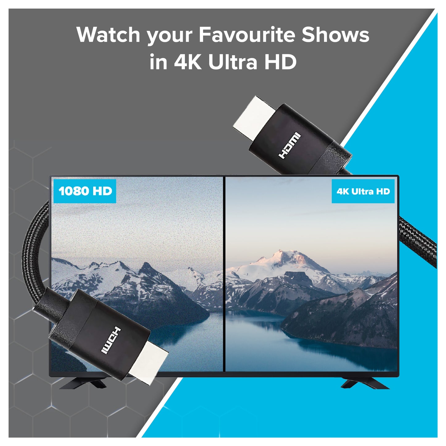 Maplin HDMI to HDMI V2.1 8K Ultra HD 60Hz Braided Cable with Ethernet - Black - maplin.co.uk