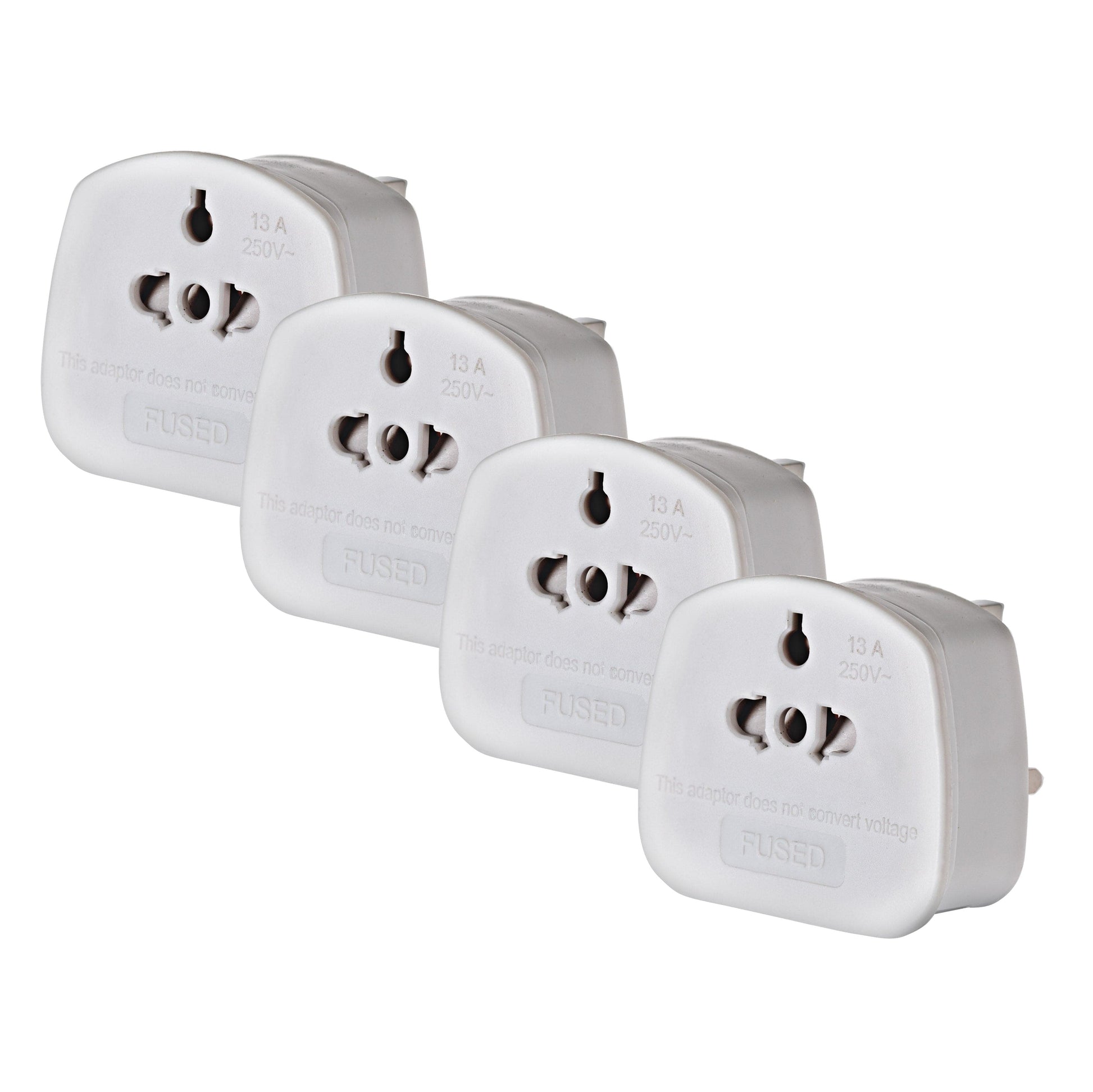 Maplin Worldwide Tourist to UK Travel Adapter Pack of 4