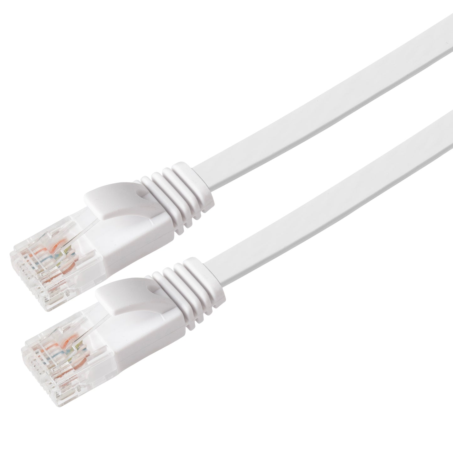 Maplin RJ45 CAT6 UTP Flat Ethernet LAN Cable - White