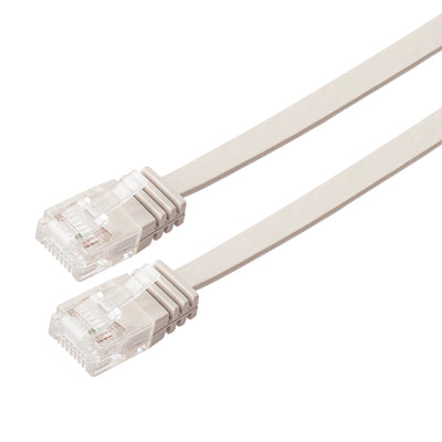 Maplin RJ45 CAT6 UTP Flat Ethernet LAN Cable - Beige - maplin.co.uk