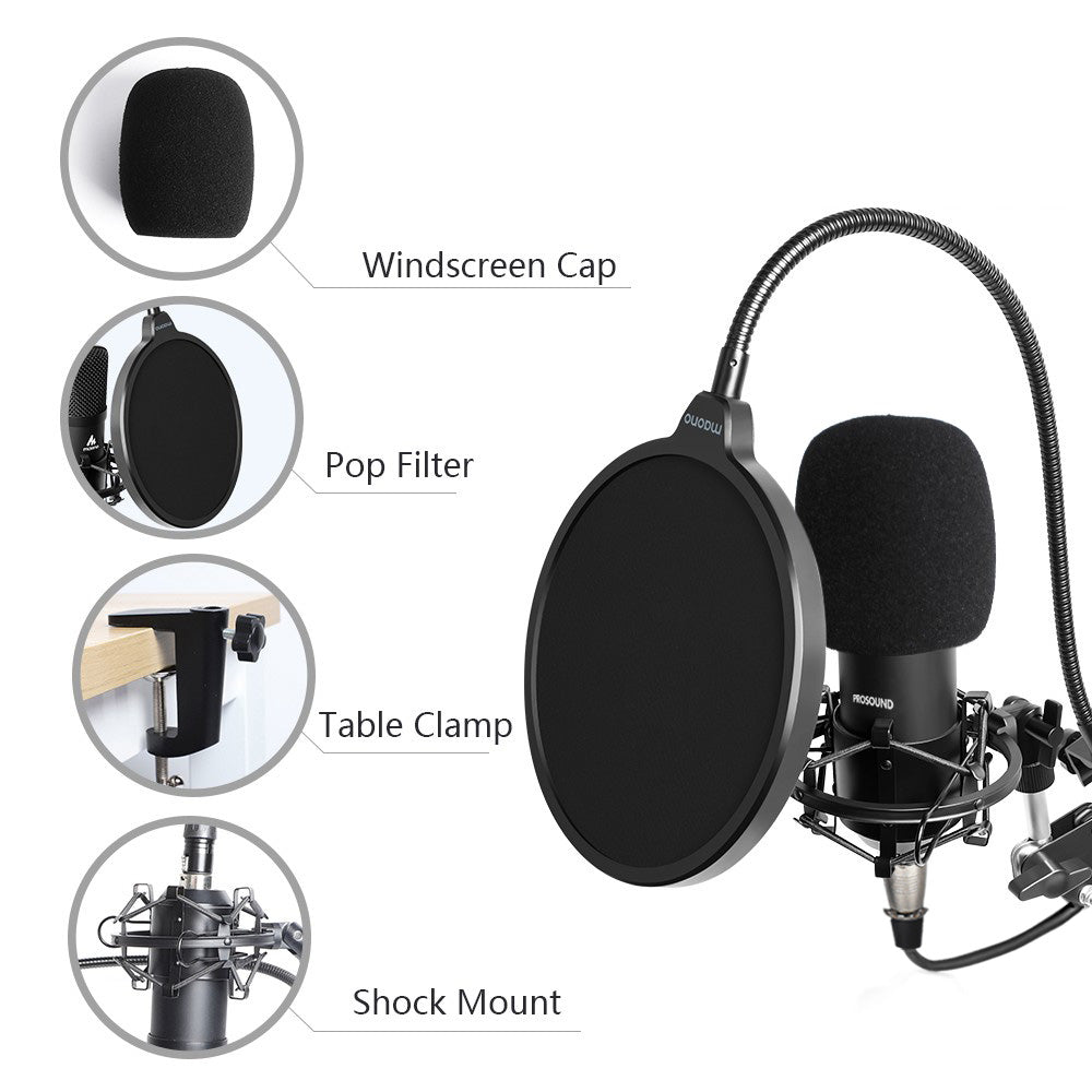 ProSound XLR Microphone with Boom Arm Kit