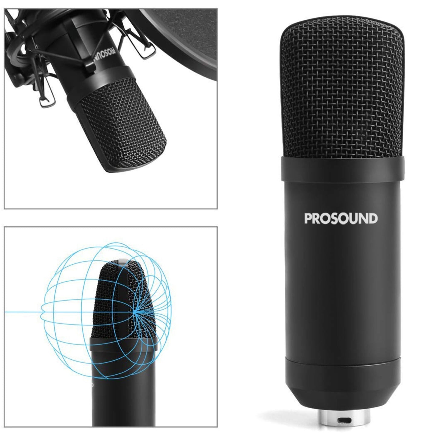 ProSound XLR Professional Microphone with Boom Arm Kit