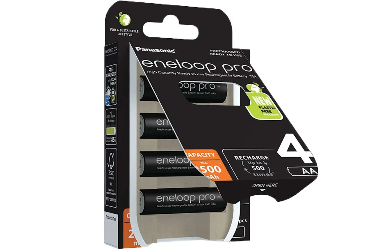Panasonic ENELOOP PRO 1.2V 2500mAh Ni-Mh AA Rechargeable Batteries - Pack of 12