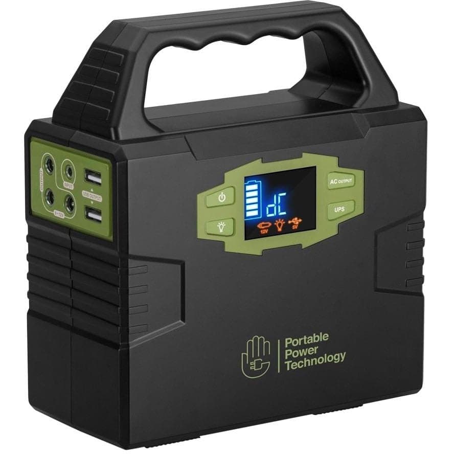 PPT Powerpack 100+ Portable Power Station with 30W 12V Semi Flexible Solar Panel
