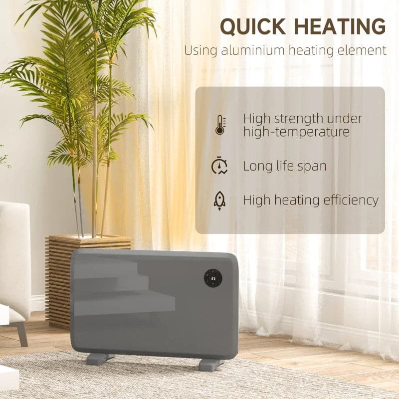 Maplin 1200W Freestanding / Wall Mounted Portable Electric Convector Space Heater with Adjustable Thermostat & Timer - maplin.co.uk