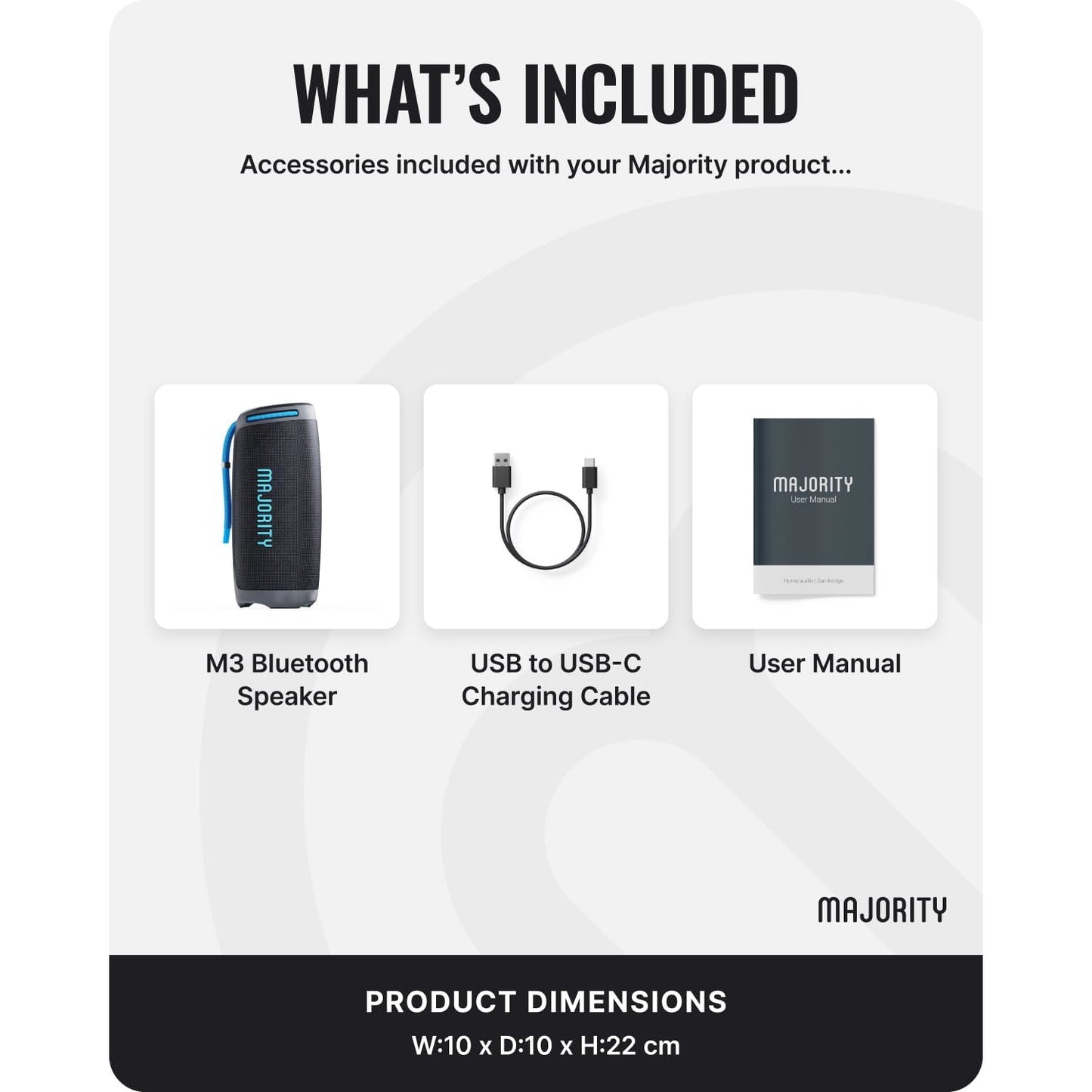 Majority Move 3 Wireless Bluetooth Portable Speaker