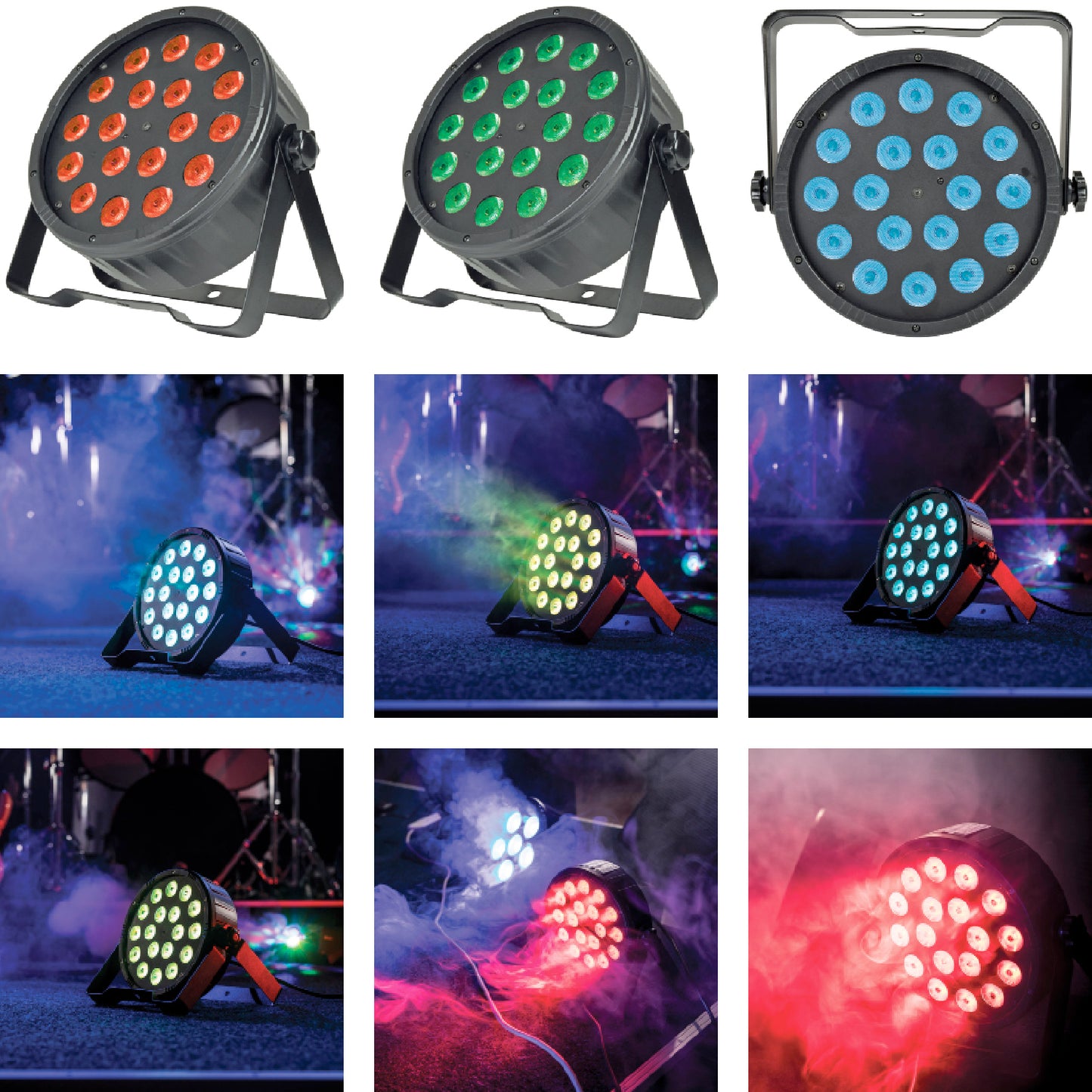 QTX PAR-100 High Power 3-in-1 LED Plastic PAR Can