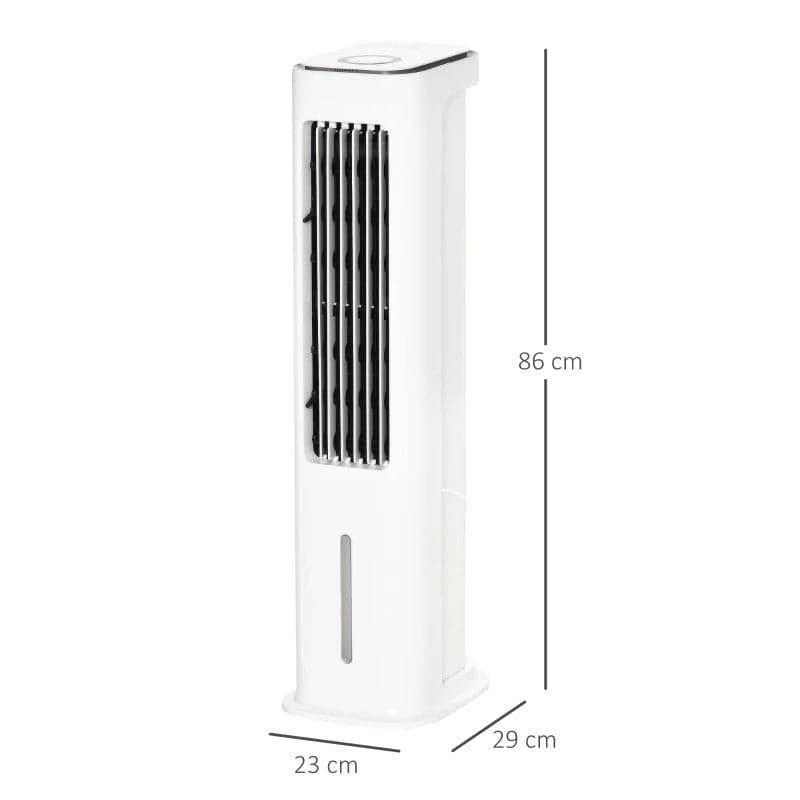 HOMCOM 2-in-1 Oscillating Evaporative Ice Cooling Fan - White - maplin.co.uk