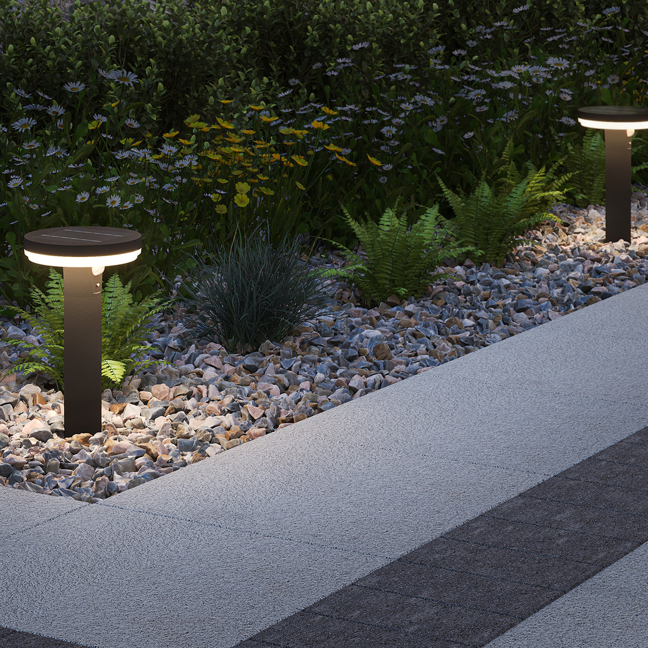 4lite Antheia IP54 Die-Cast Aluminium LED Solar Garden Spike Light with Built in PIR Motion Sensor
