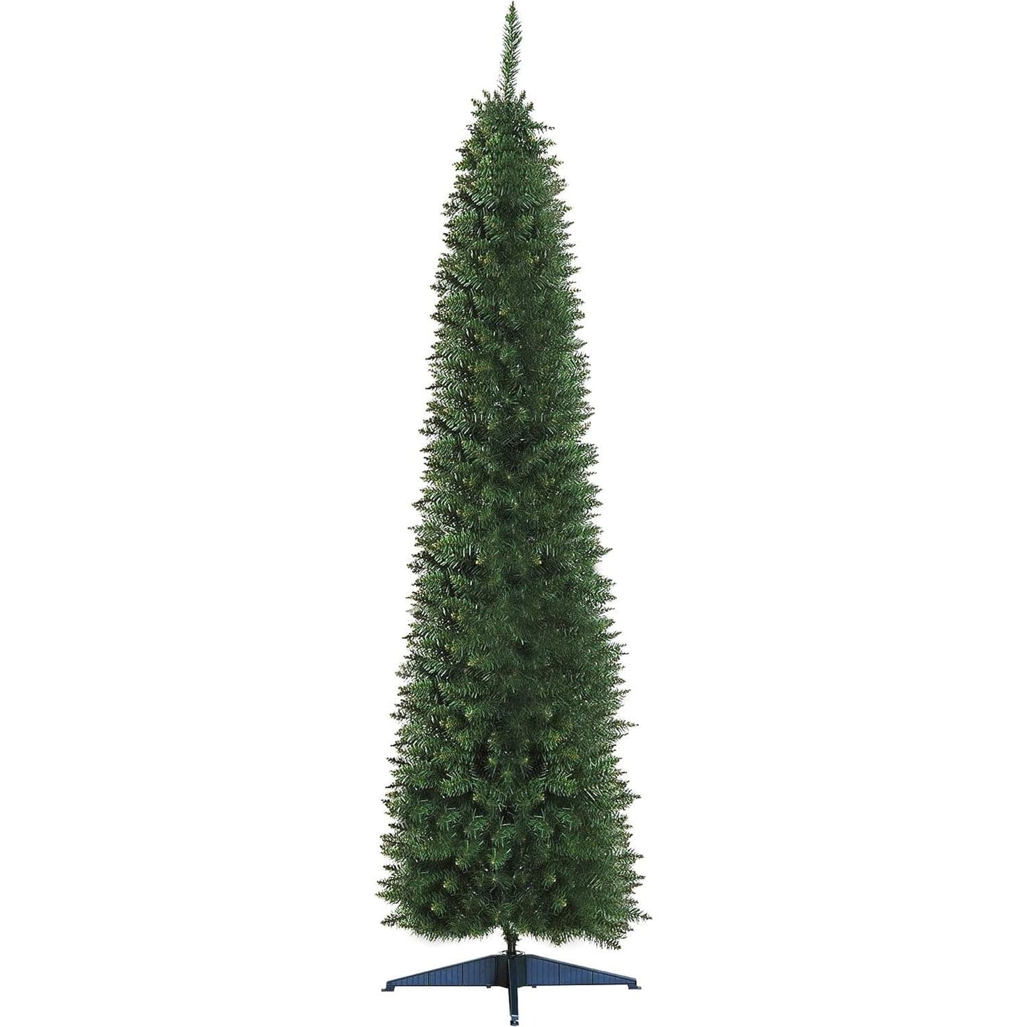 HOMCOM 7ft Artificial Pine Pencil Slim Christmas Tree with Stand - maplin.co.uk