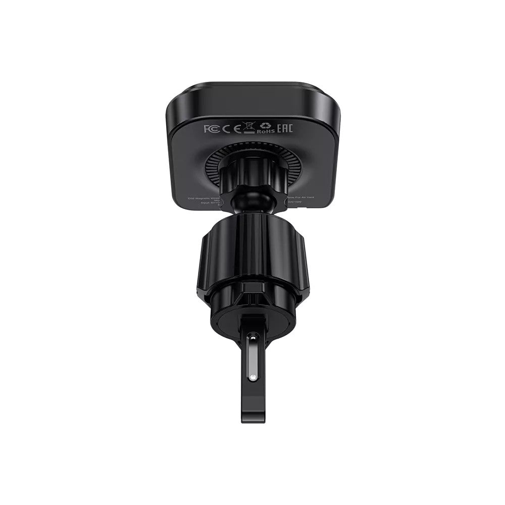 Acefast Universal MagSafe Magnetic Car Air Vent Holder & USB-C Retractable Cable - Black