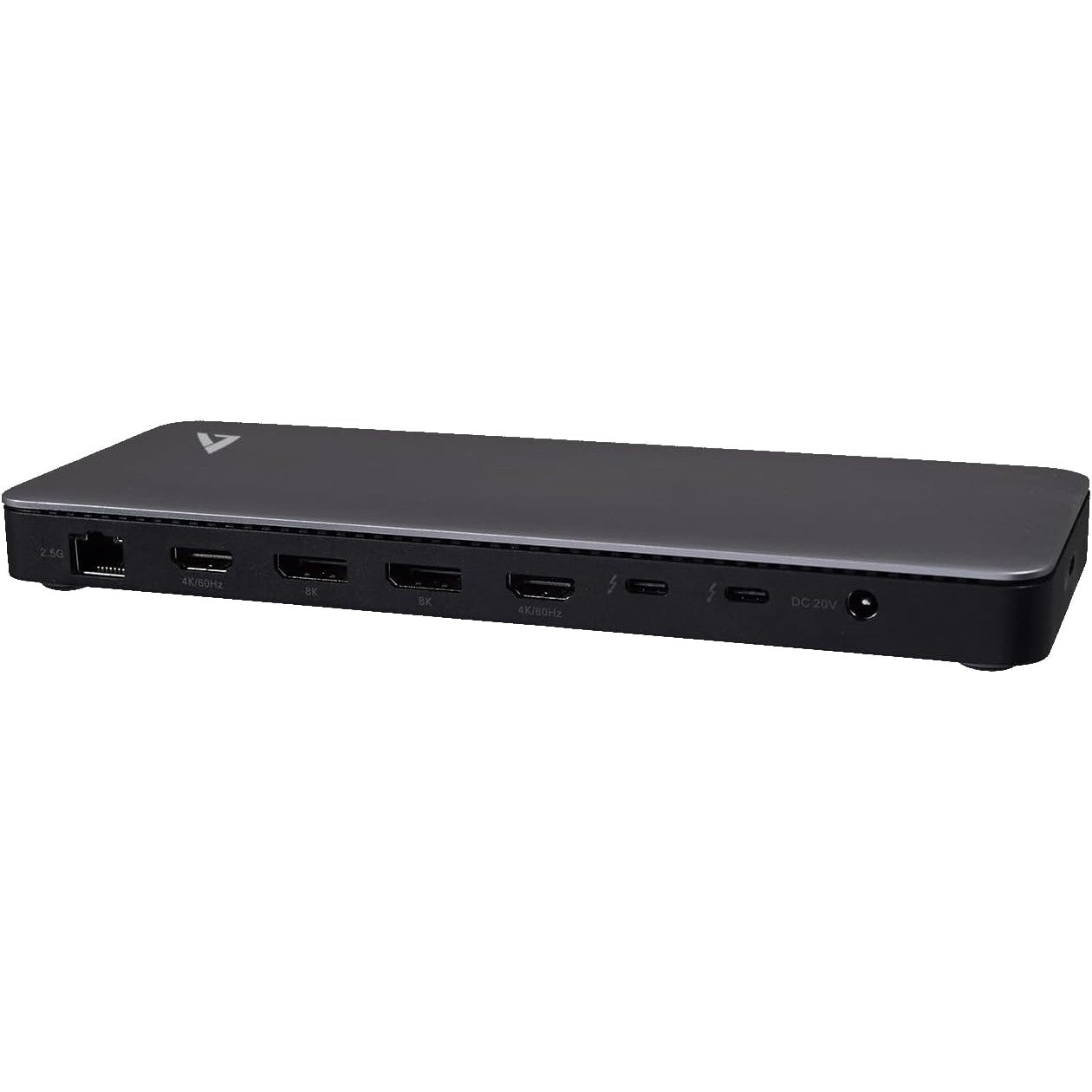 V7 Thunderbolt 4 Triple Alt Mode Display Docking Station with 96W Power Delivery