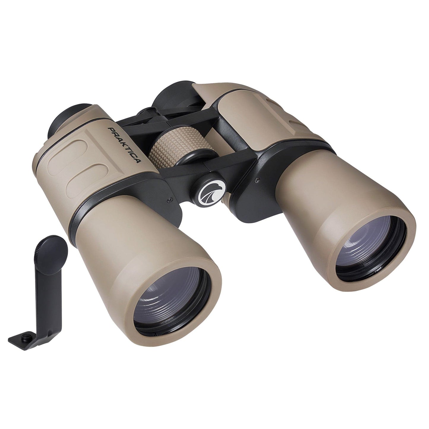 PRAKTICA Falcon 10x50mm Porro Prism Field Binoculars - Sand Binoculars + Tripod Mount