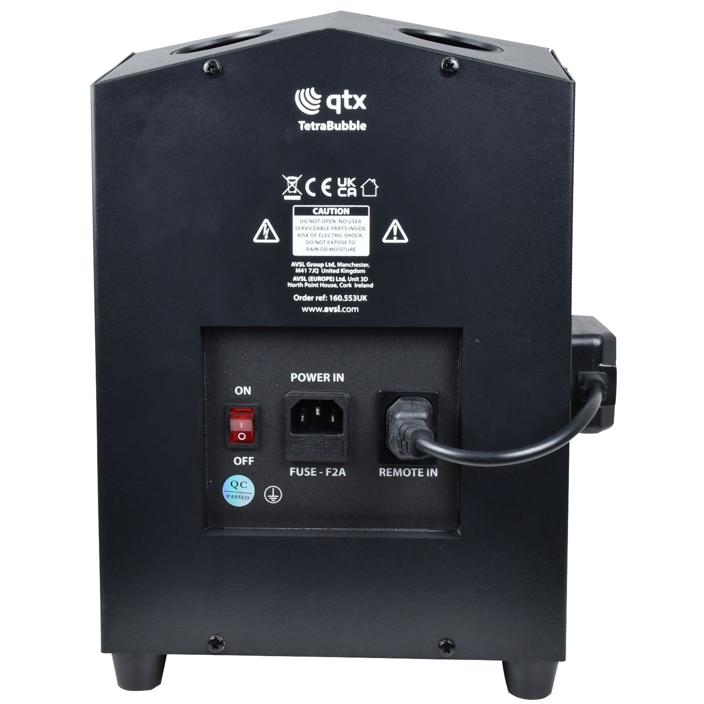 QTX Tetra Bubble High Output 4-Wheel Bubble Machine