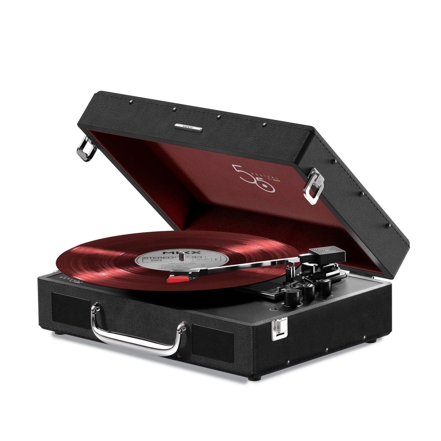 Mixx Revival 55 Stereo Vinyl Record Deck Black