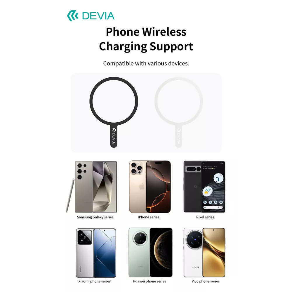 Devia Universal MagSafe Conversion Kit for Smartphones - Pack of 2