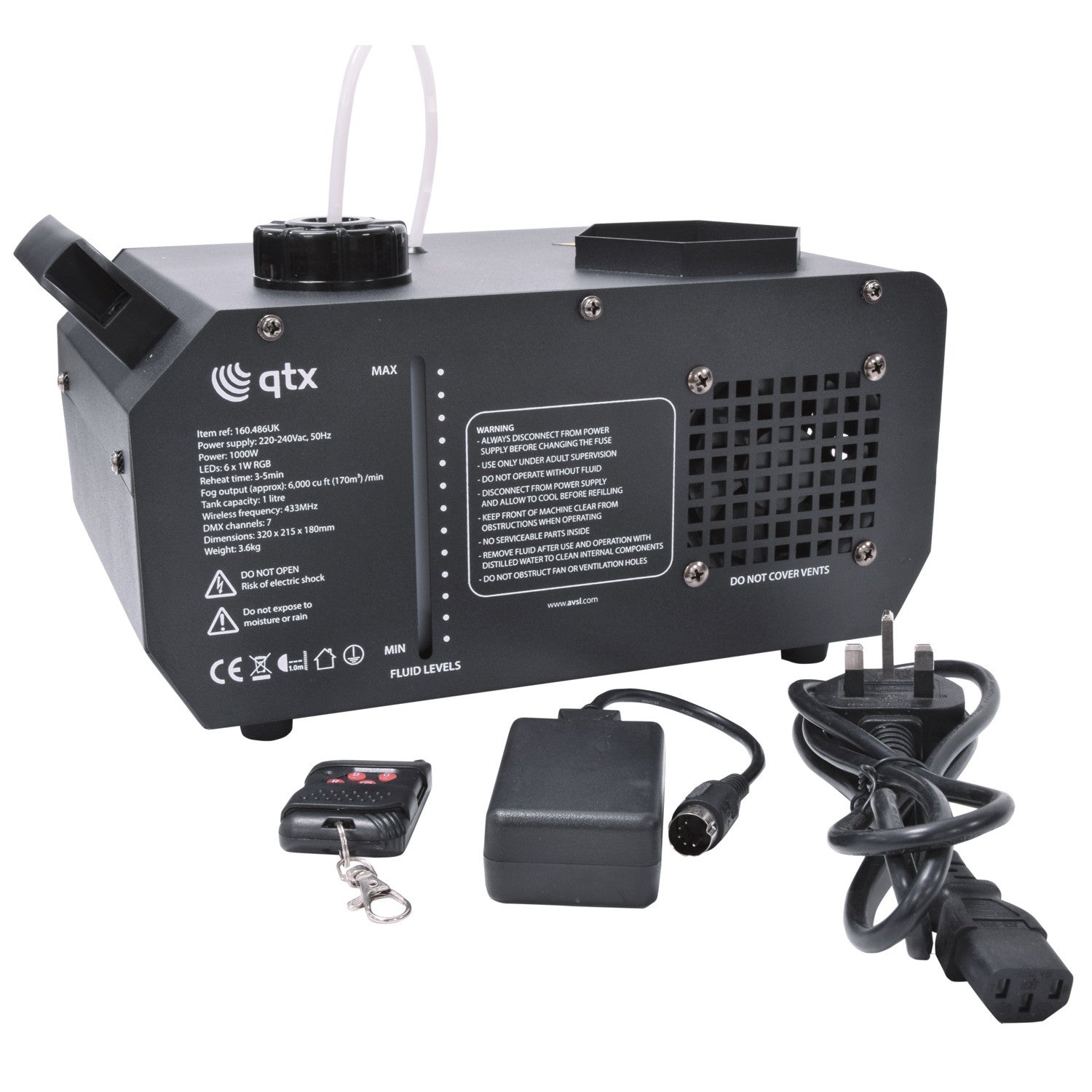 QTX FLARE-1000 Vertical LED 1000W Fog Machine