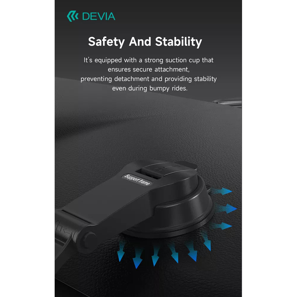 Devia 15W Wireless Charging MagSafe Universal Car Holder - Black