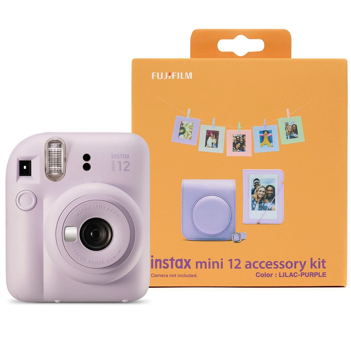 Fujifilm Instax Mini 12 Instant Camera - Lilac Purple Camera + Case + Accessories