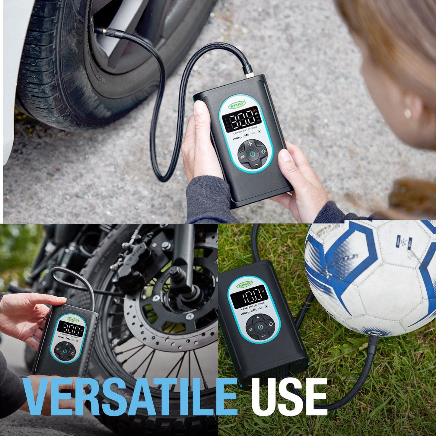 Ring Automotive Cordless Digital Tyre Inflator
