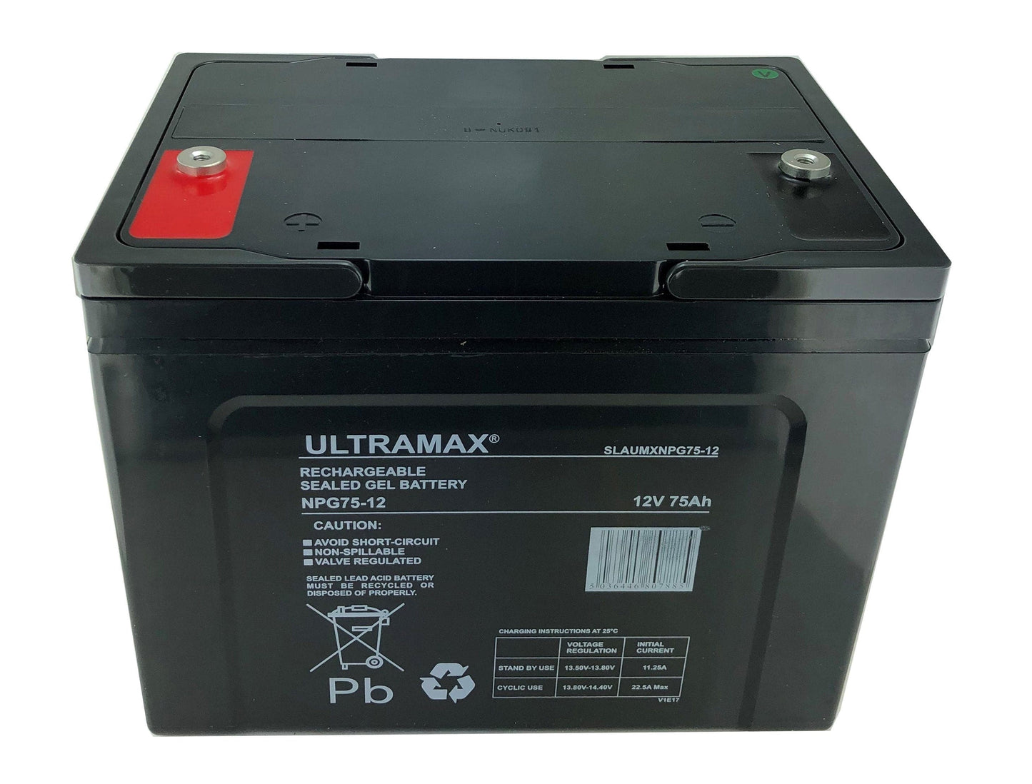 Maplin Plus Dual Purpose Leisure & Marine Range XV24MF 12V 75AH (70AH & 80AH) Sealed Gel Rechargeable Battery